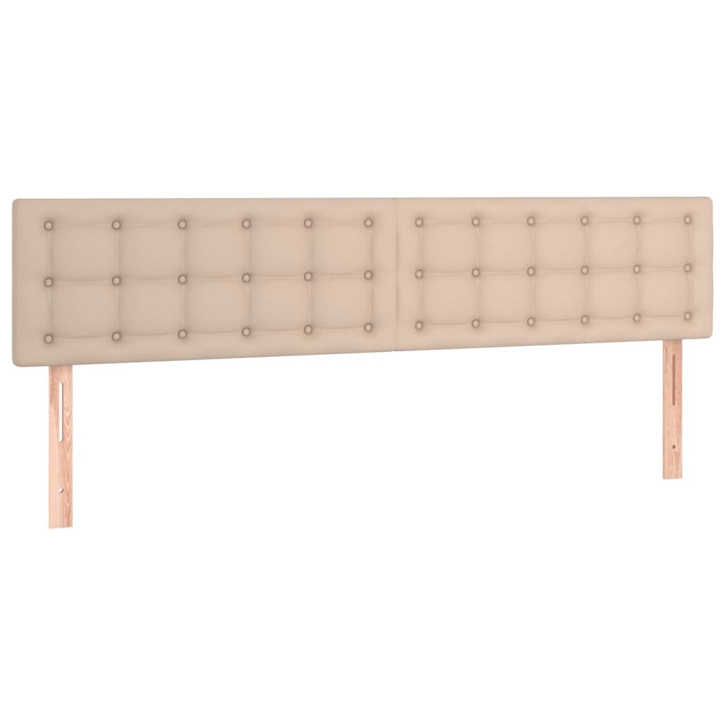 Krevet box spring s madracem cappuccino 200x200cm umjetna koža