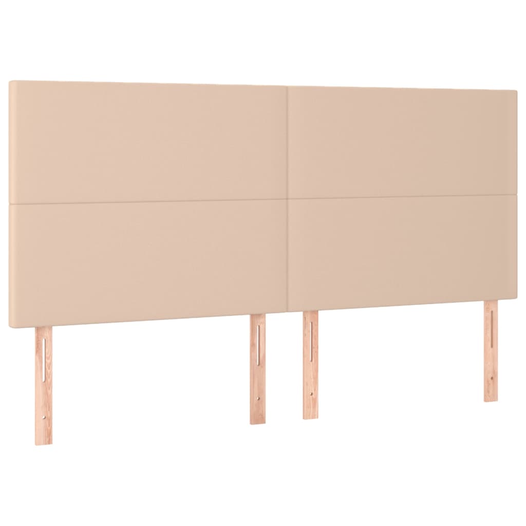 Krevet box spring s madracem cappuccino 200x200cm umjetna koža