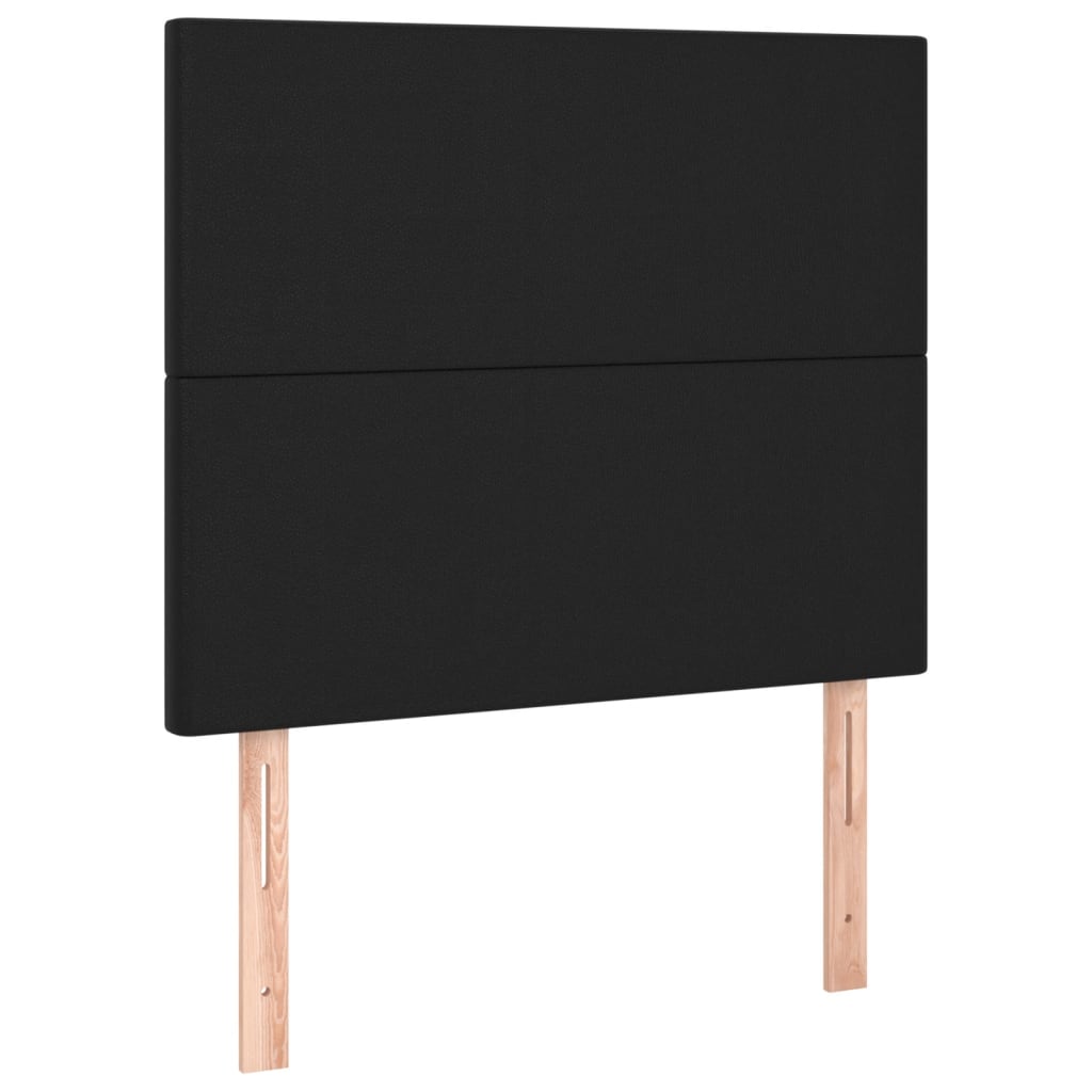 Okvir za krevet s uzglavljem crni 80 x 200 cm od umjetne kože