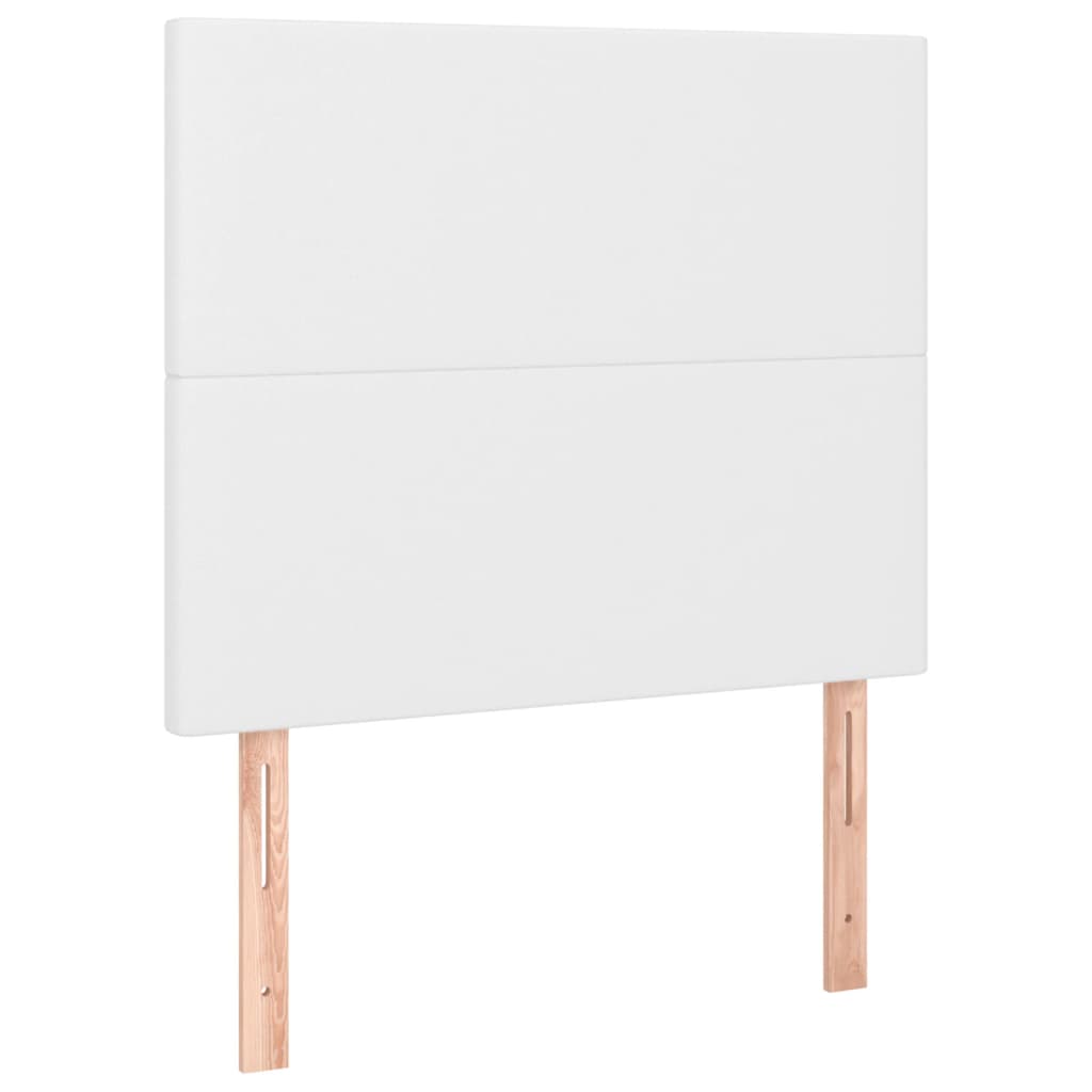 Okvir za krevet s uzglavljem bijeli 100x200 cm od umjetne kože