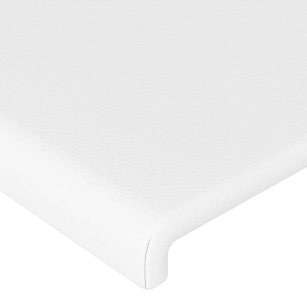 Okvir za krevet s uzglavljem bijeli 100x200 cm od umjetne kože