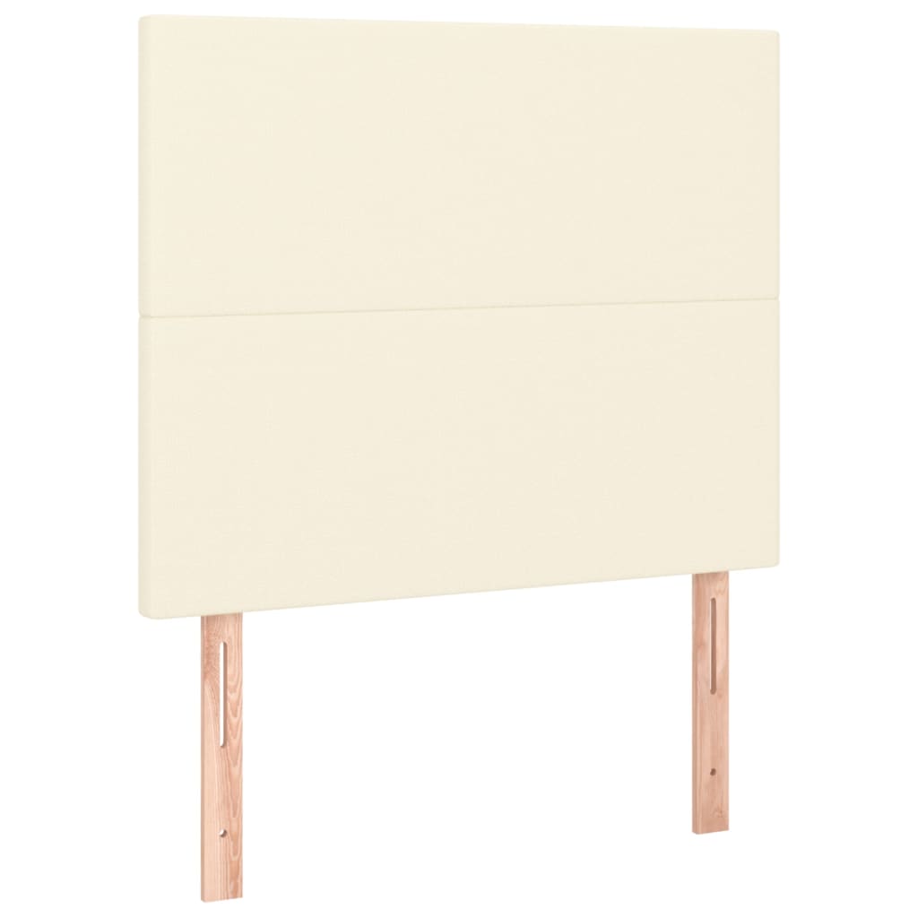 Okvir za krevet s uzglavljem krem 120x200 cm od umjetne kože