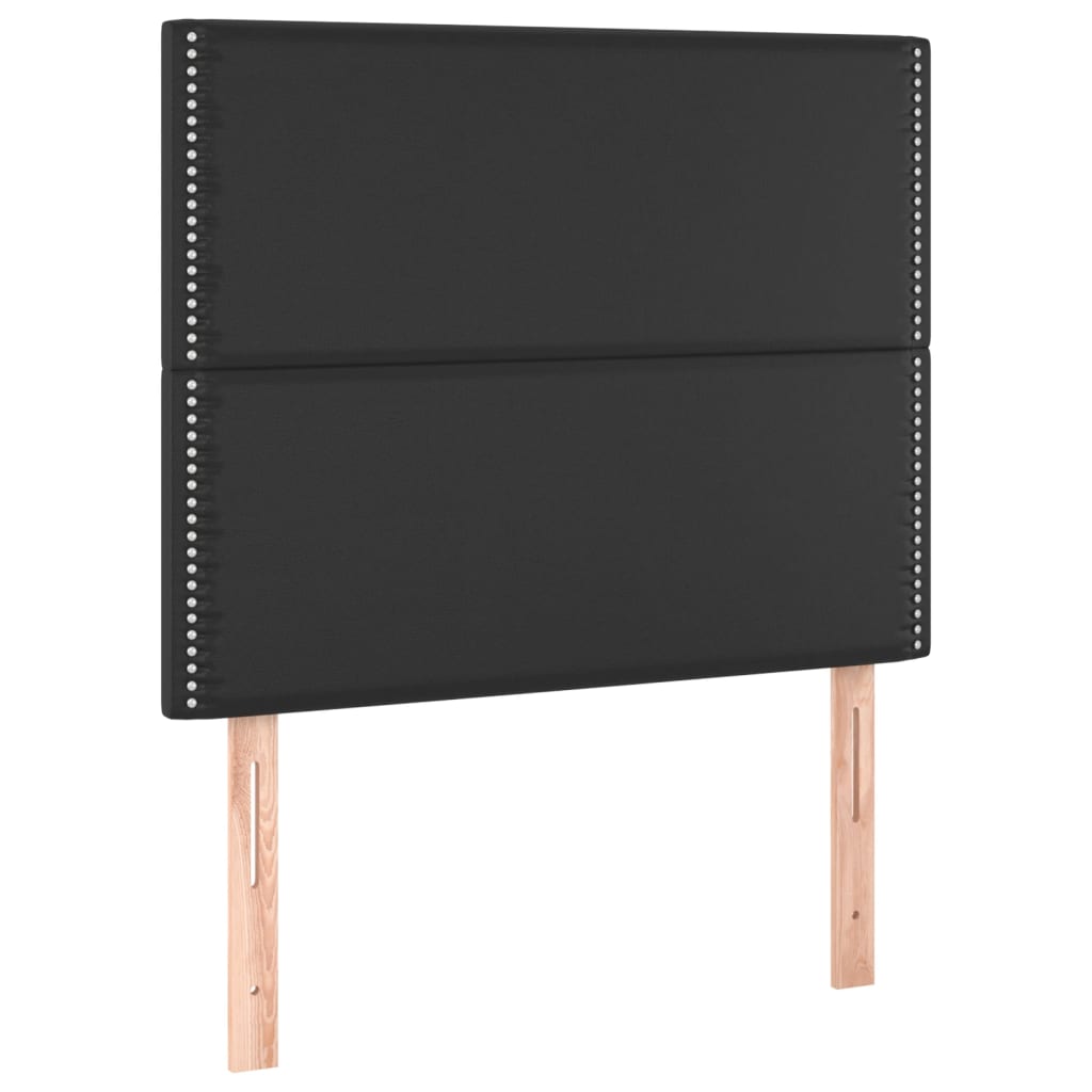Okvir za krevet s uzglavljem crni 120 x 200 cm od umjetne kože