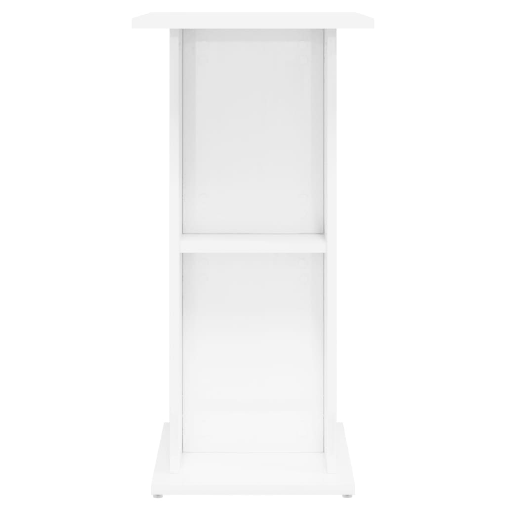 Stalak za akvarij sjajni bijeli 60,5 x 36 x 72,5 cm drveni
