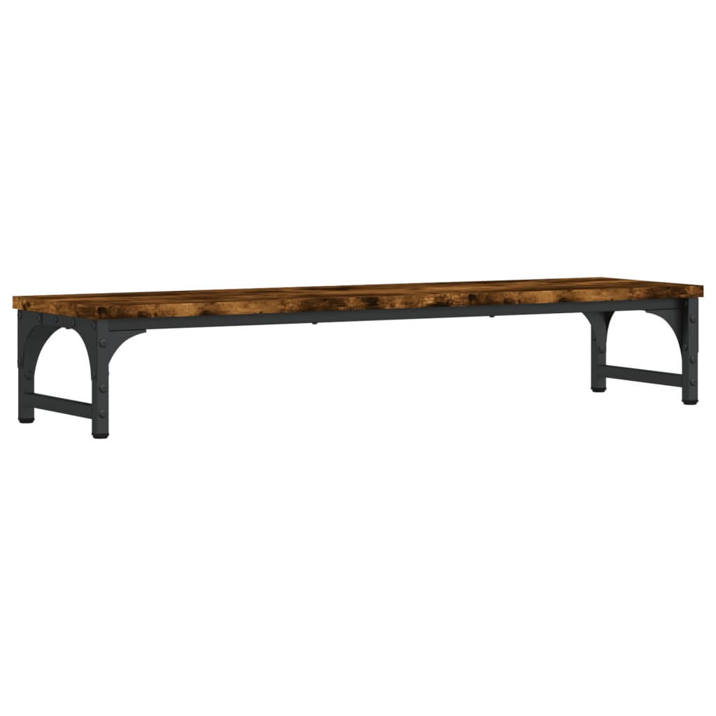 Stalak za monitor boja dimljenog hrasta 85x23x15,5 cm drveni