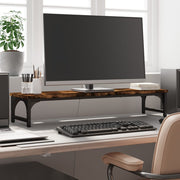 Stalak za monitor boja dimljenog hrasta 85x23x15,5 cm drveni