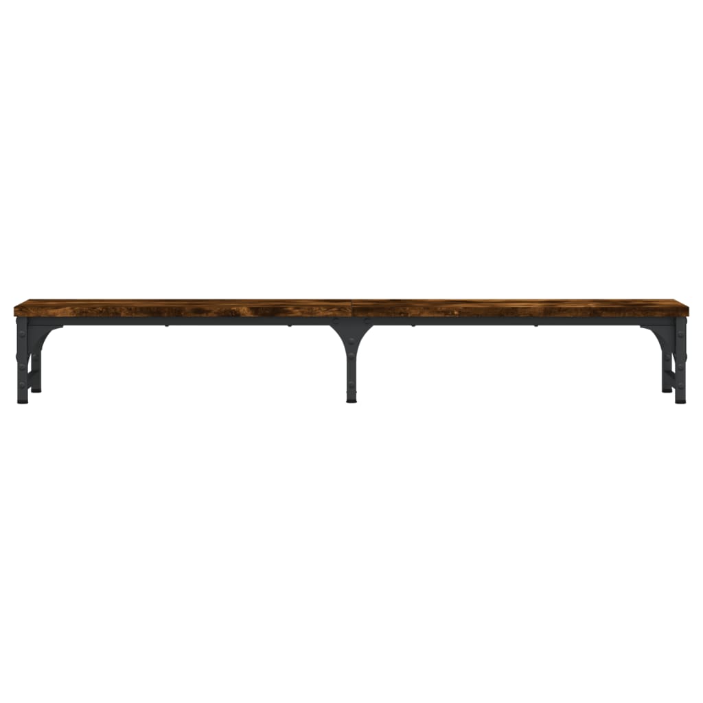 Stalak za monitor boja dimljenog hrasta 105x23x15,5 cm drveni