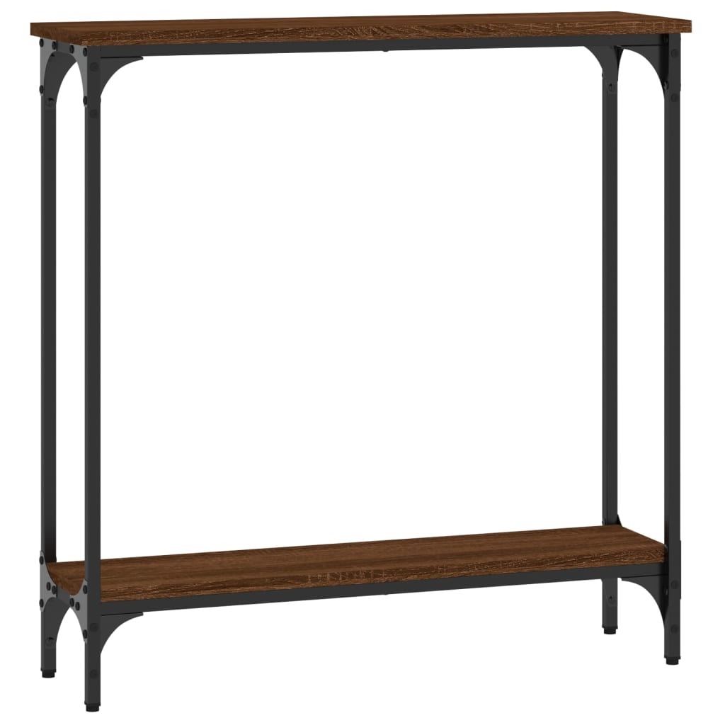Konzolni stol smeđa boja hrasta 75x22,5x75 cm konstruirano drvo