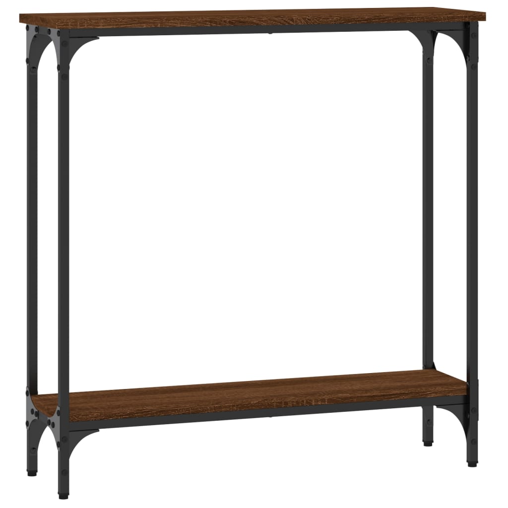 Konzolni stol smeđa boja hrasta 75x22,5x75 cm konstruirano drvo