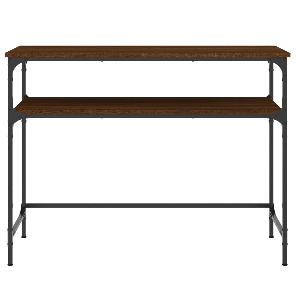 Konzolni stol boja hrasta 100 x 35,5 x 75 cm konstruirano drvo Smeđa