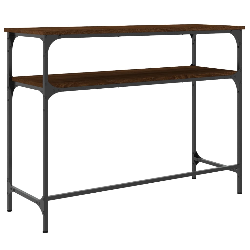 Konzolni stol boja hrasta 100 x 35,5 x 75 cm konstruirano drvo Smeđa