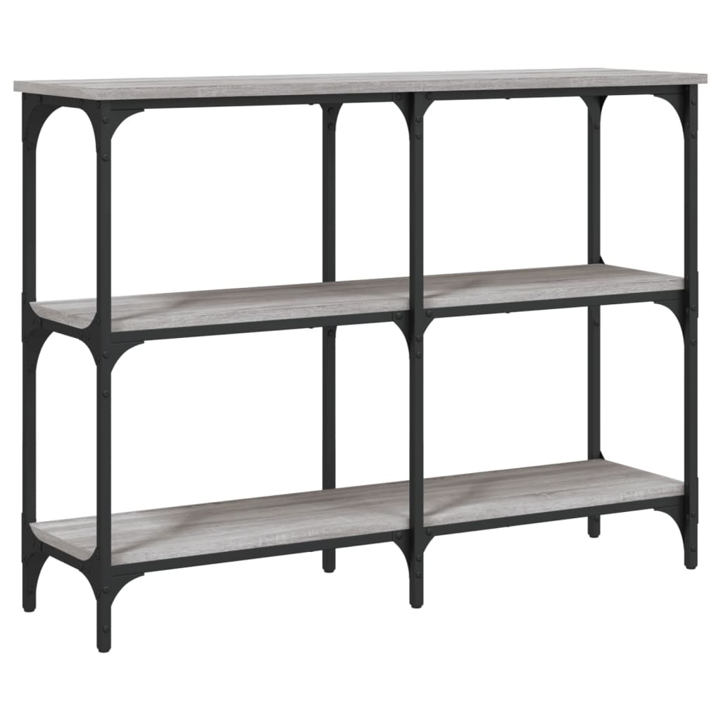 Konzolni stol boja hrasta sonome 100x29x75 cm konstruirano drvo Siva