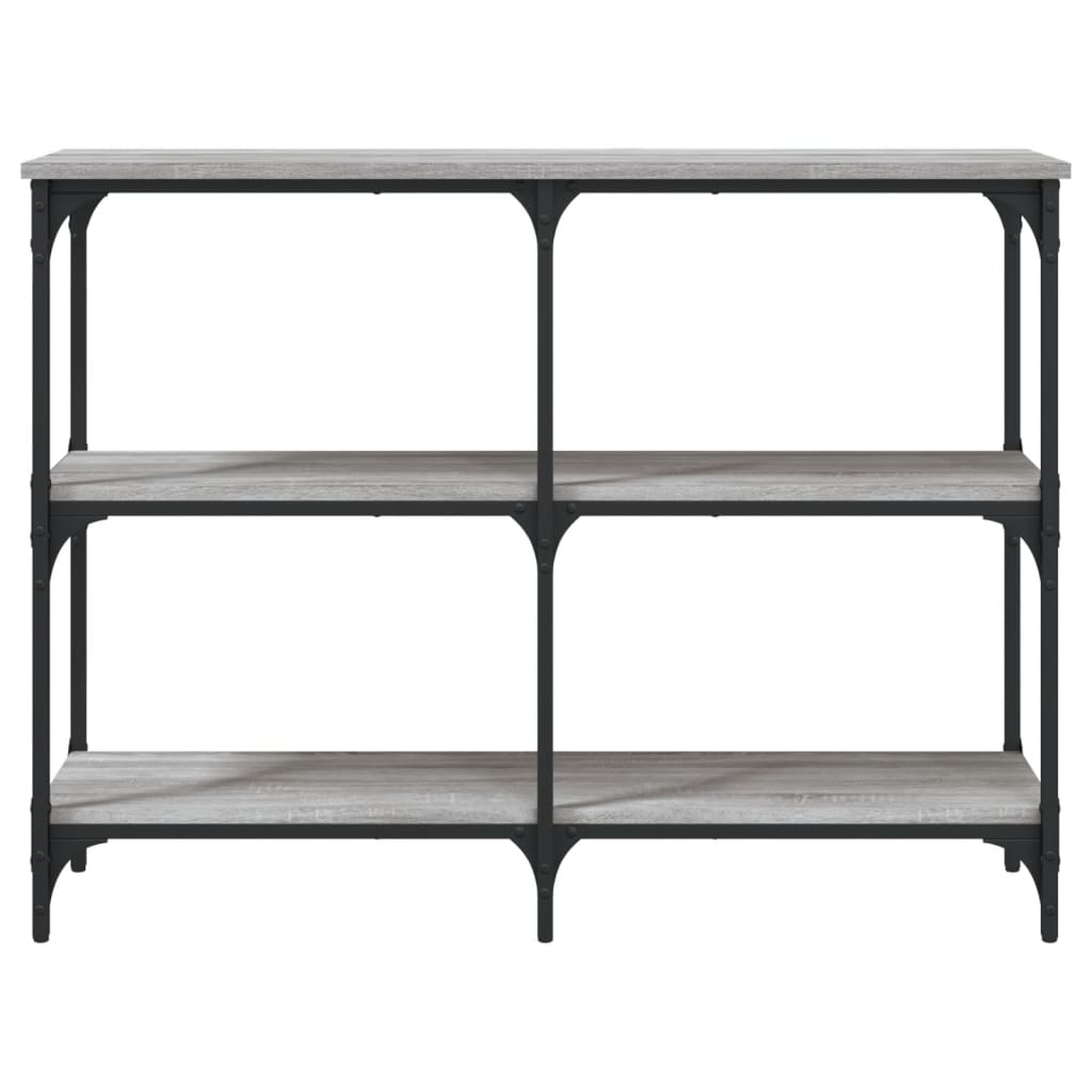 Konzolni stol boja hrasta sonome 100x29x75 cm konstruirano drvo Siva