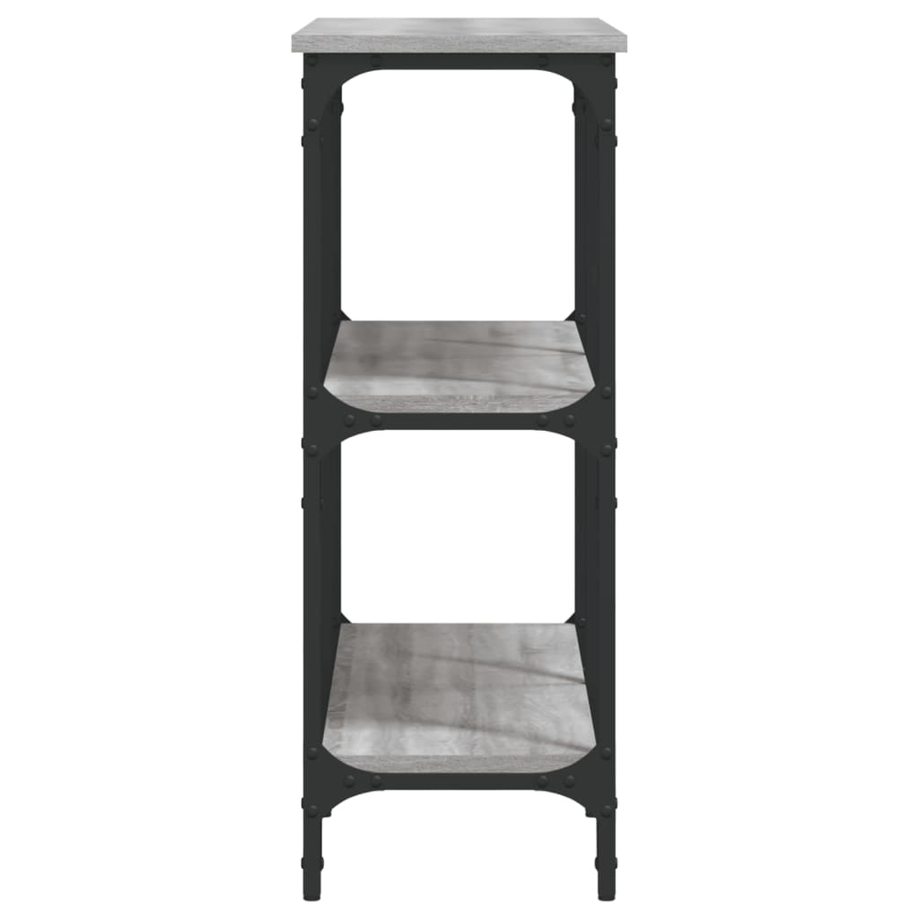 Konzolni stol boja hrasta sonome 100x29x75 cm konstruirano drvo Siva