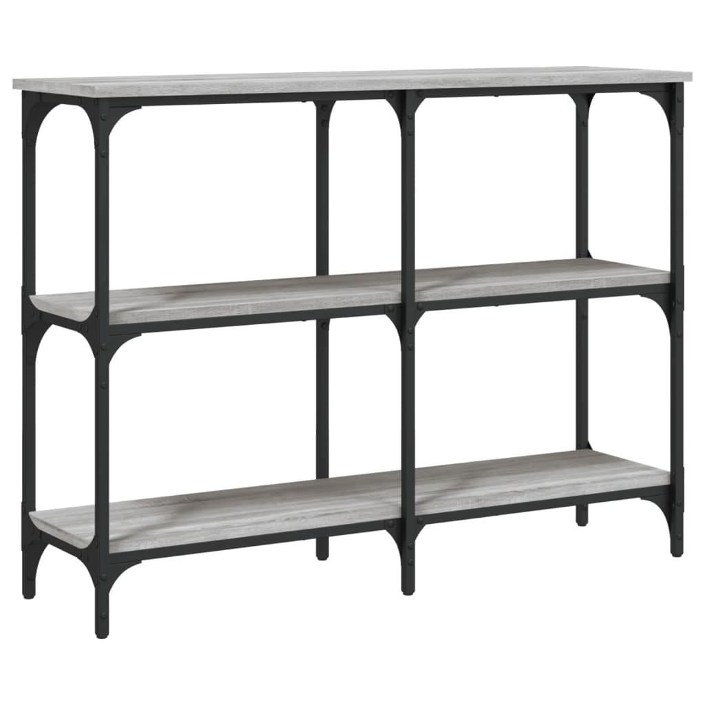 Konzolni stol boja hrasta sonome 100x29x75 cm konstruirano drvo Siva
