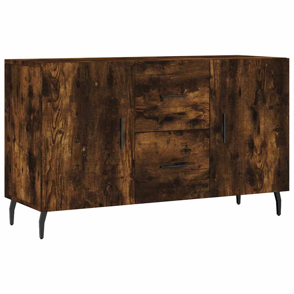 Komoda boja dimljenog hrasta 100 x 36 x 60 cm konstruirano drvo Smeđa