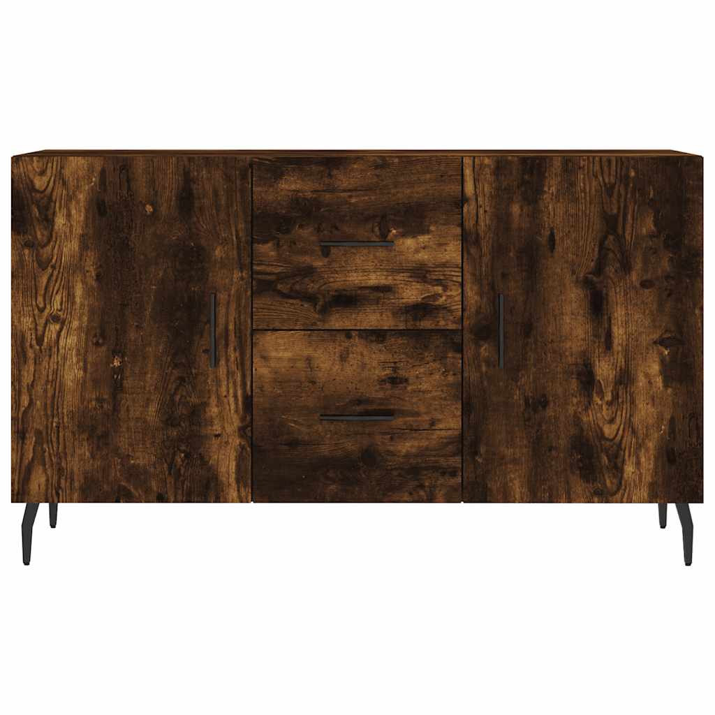 Komoda boja dimljenog hrasta 100 x 36 x 60 cm konstruirano drvo Smeđa