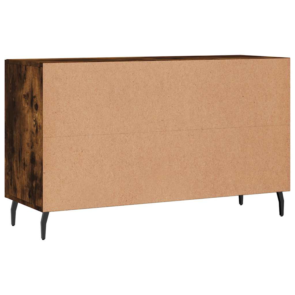 Komoda boja dimljenog hrasta 100 x 36 x 60 cm konstruirano drvo Smeđa