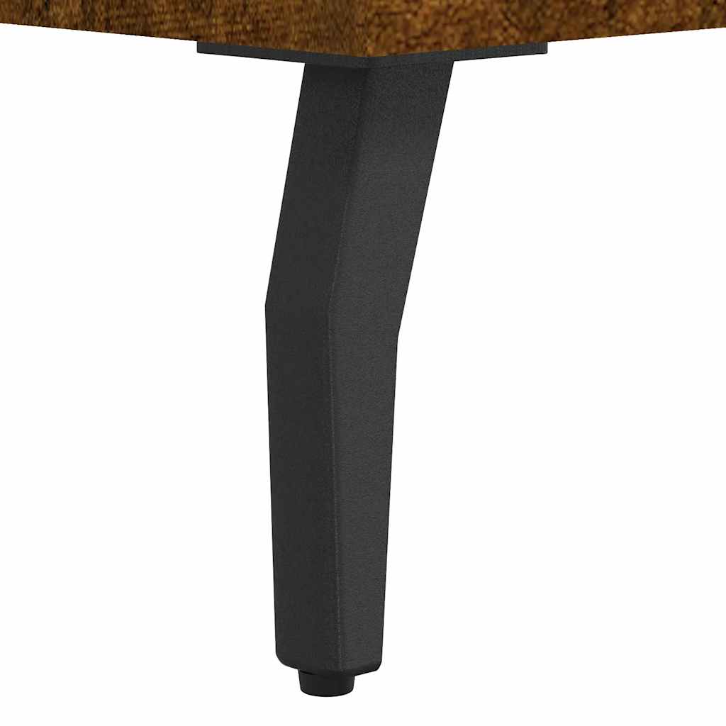 Komoda boja dimljenog hrasta 100 x 36 x 60 cm konstruirano drvo Smeđa
