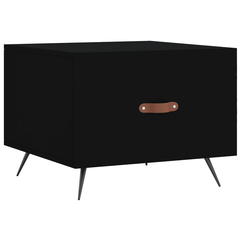 Stolići za kavu 2 kom crni 50x50x40 cm od konstruiranog drva Crna