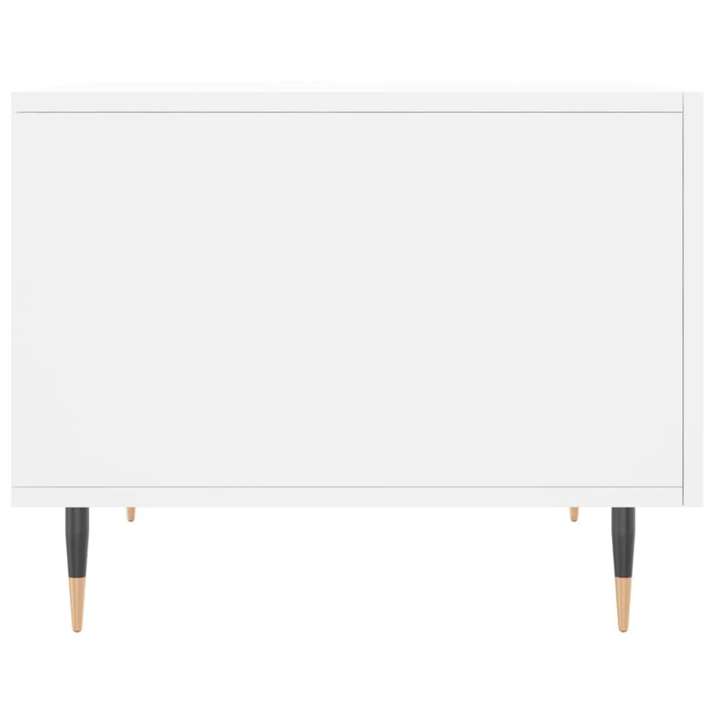 Stolići za kavu 2 kom bijeli 50x50x40 cm od konstruiranog drva Bijela