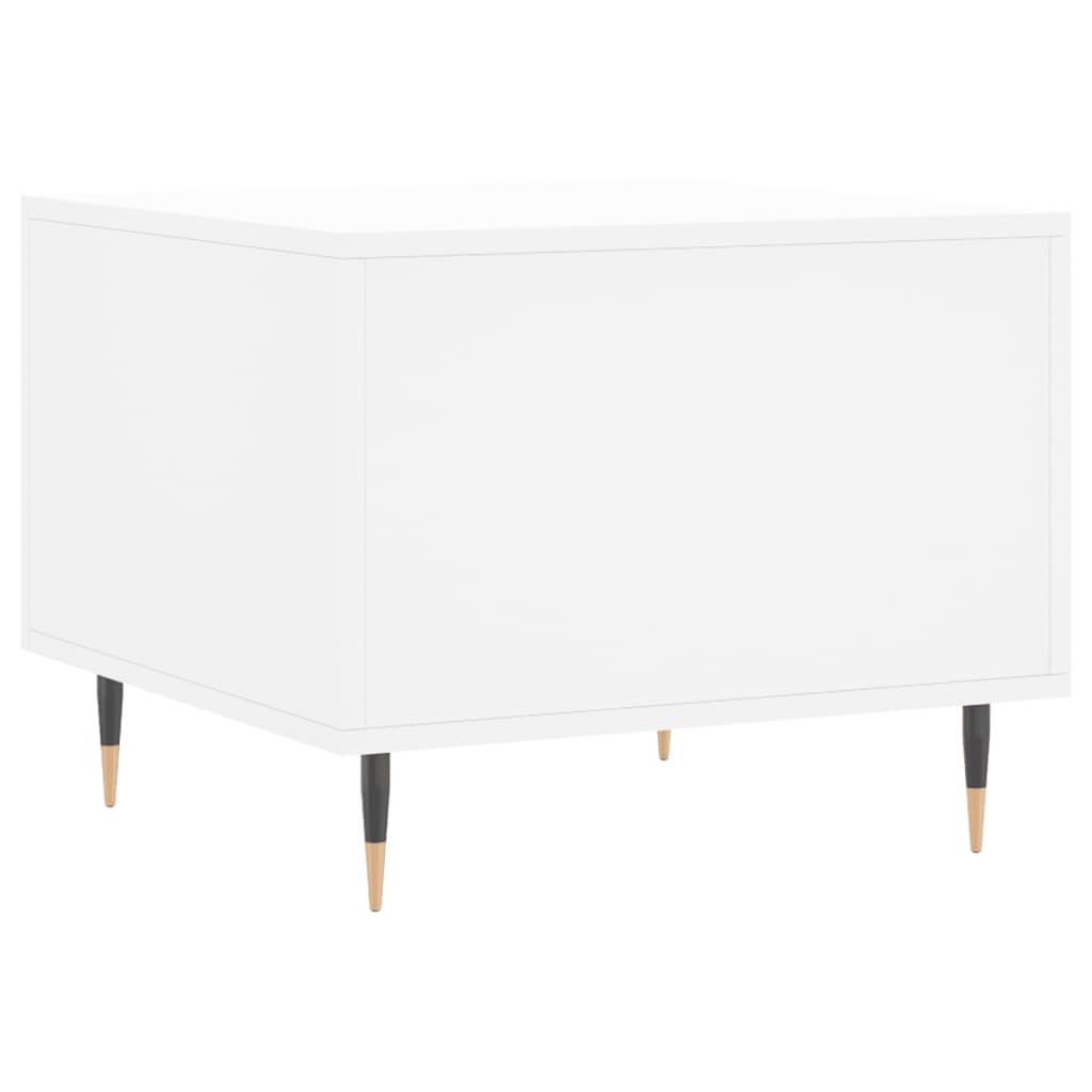 Stolići za kavu 2 kom bijeli 50x50x40 cm od konstruiranog drva Bijela
