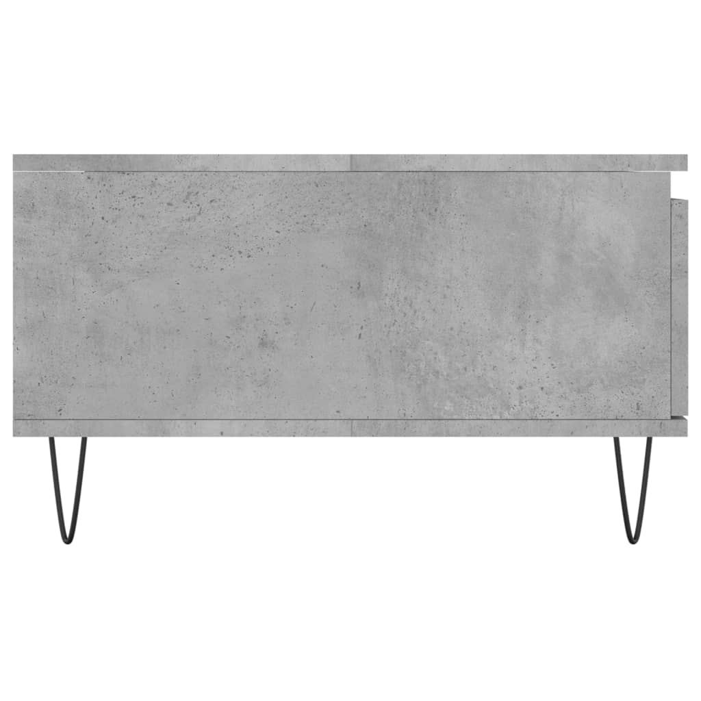 Stolić za kavu boja betona 90 x 60 x 35 cm konstruirano drvo Siva