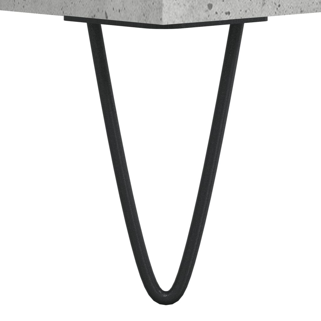 Stolić za kavu boja betona 90 x 60 x 35 cm konstruirano drvo Siva