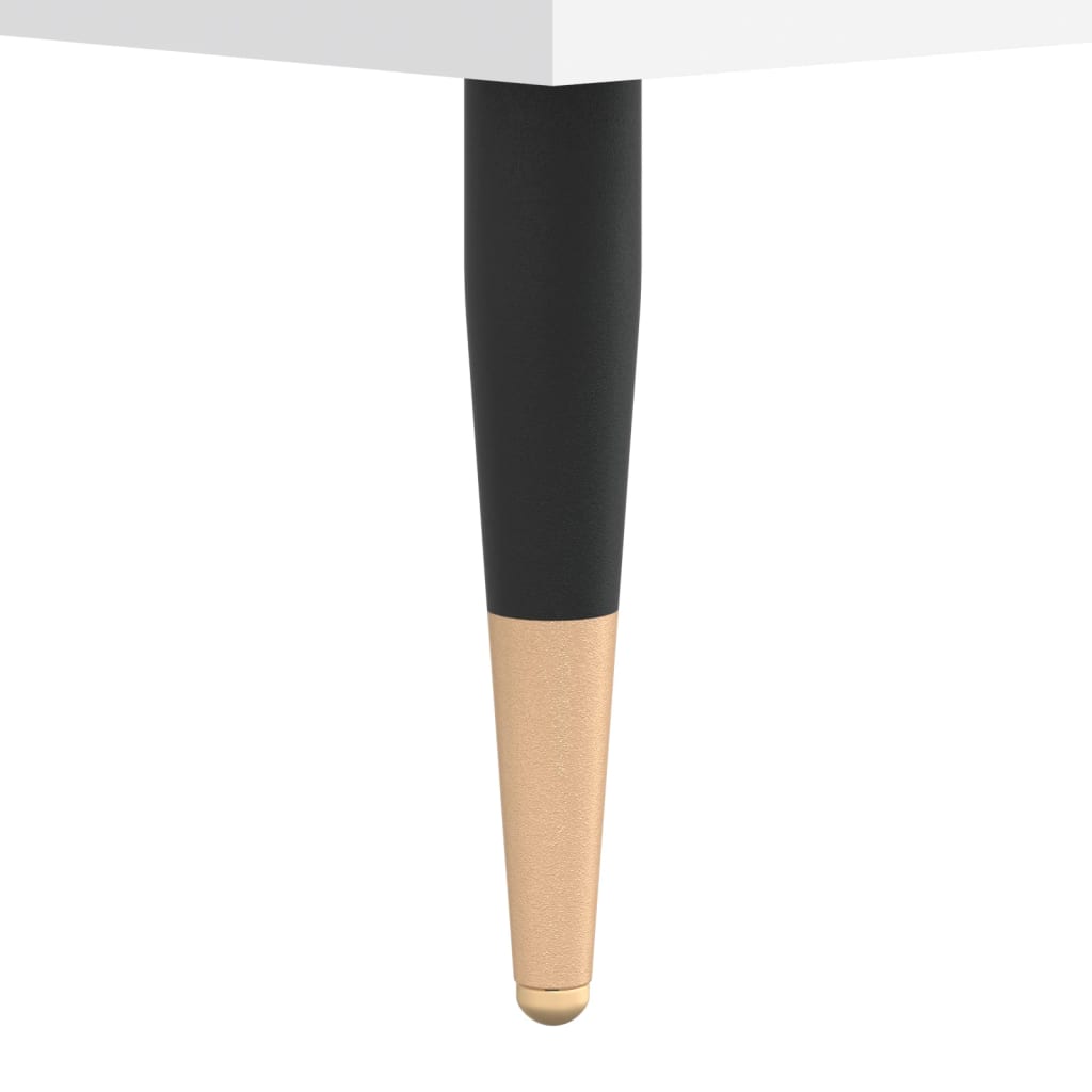 Stolić za kavu bijeli 104 x 60 x 35 cm od konstruiranog drva