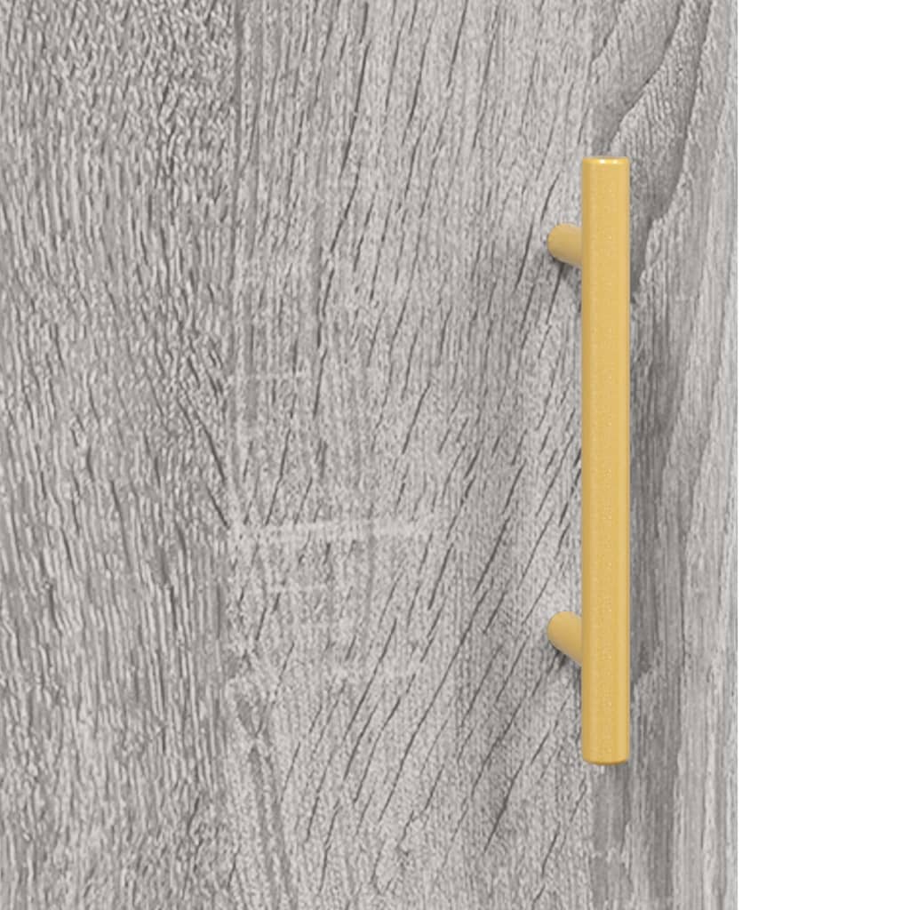 Visoka komoda siva sonome 34,5x34x180 cm od konstruiranog drva