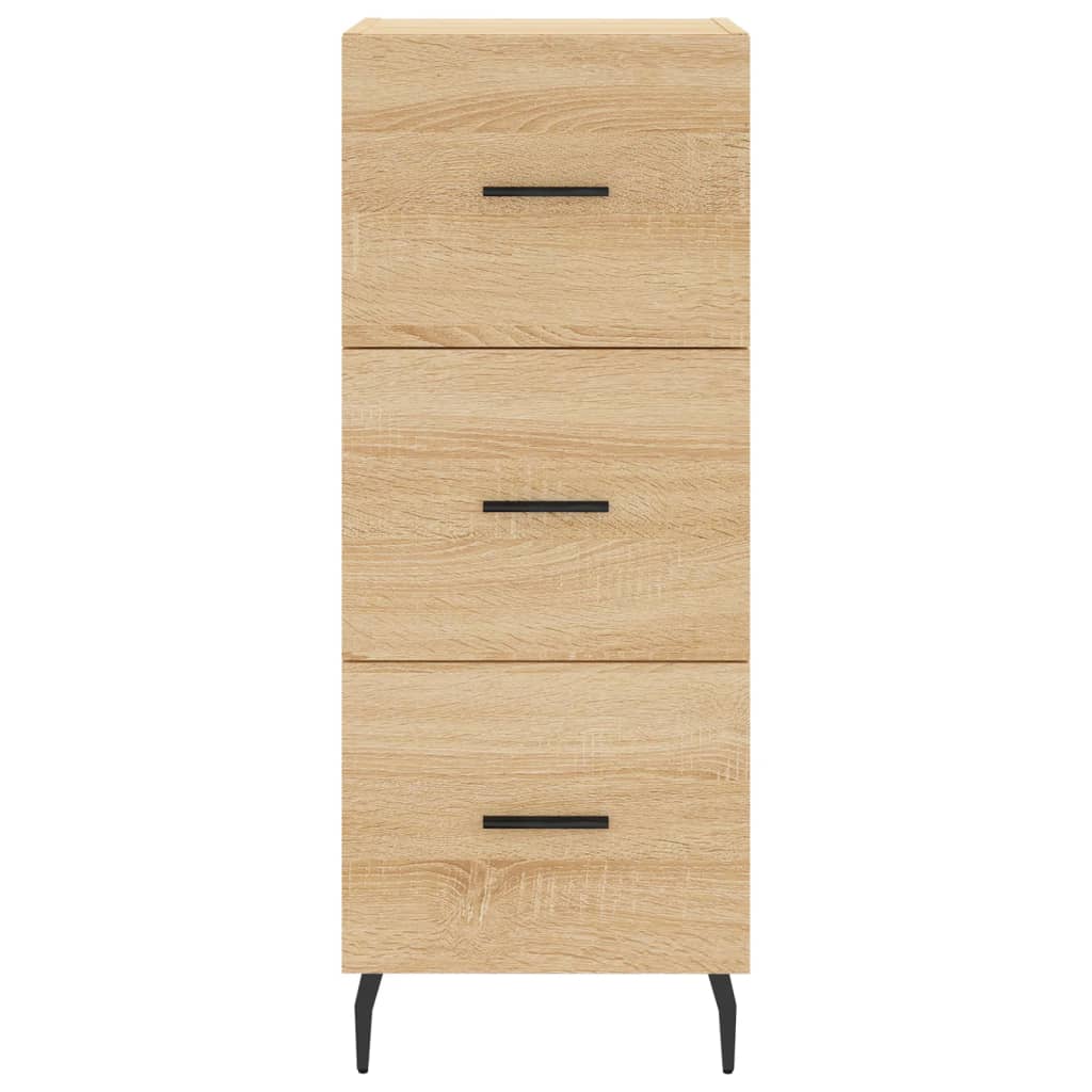 Visoka komoda hrasta sonome 34,5x34x180cm od konstruiranog drva Smeđa