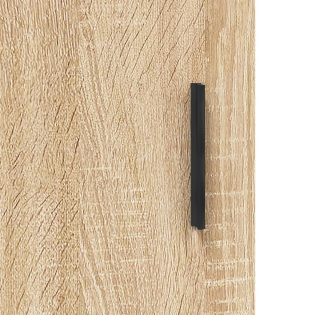 Visoka komoda hrasta sonome 34,5x34x180cm od konstruiranog drva Smeđa