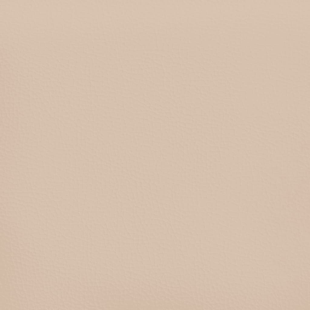 Krevet box spring s madracem cappuccino 200x200cm umjetna koža