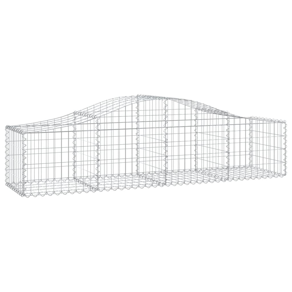 Lučne gabionske košare 15 kom 200x50x40/60 cm pocinčano željezo