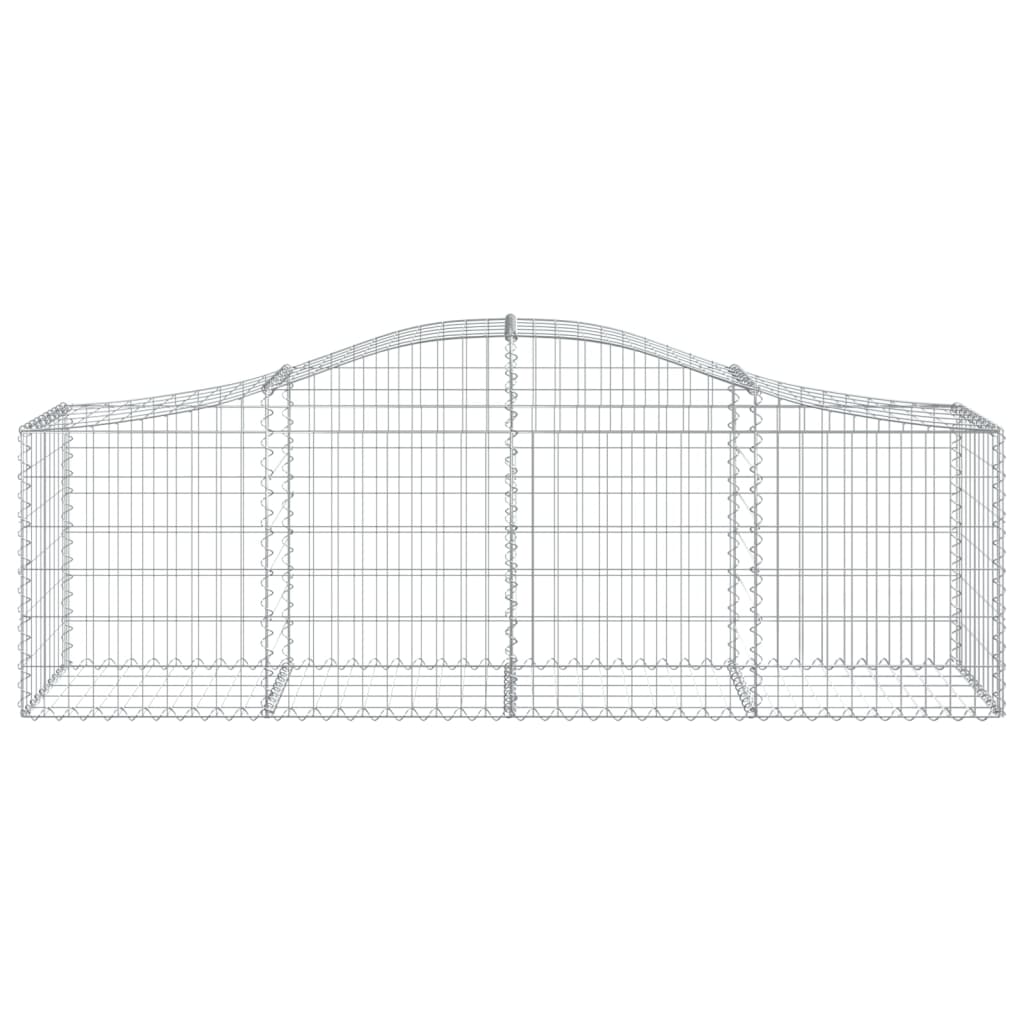 Lučne gabionske košare 13 kom 200x50x60/80 cm pocinčano željezo