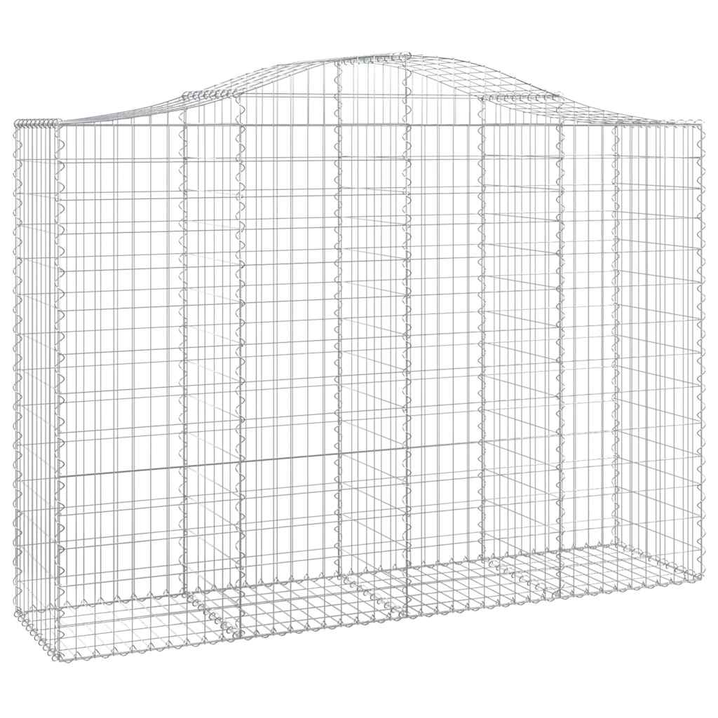 Lučne gabionske košare 12kom 200x50x140/160cm pocinčano željezo