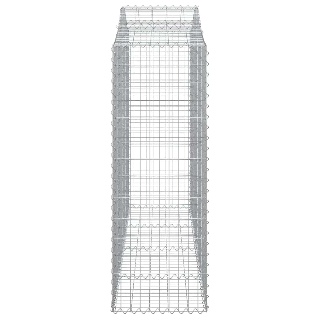 Lučne gabionske košare 12kom 200x50x140/160cm pocinčano željezo