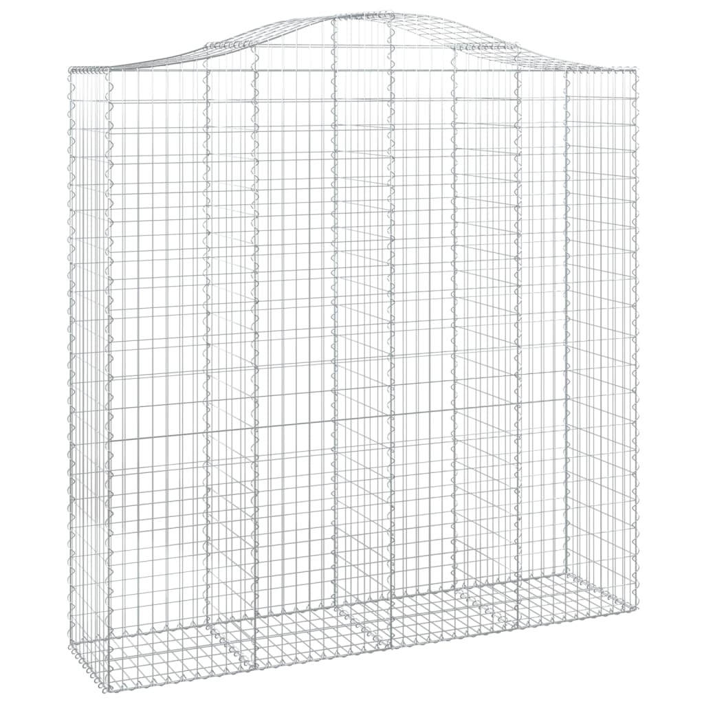 Lučne gabionske košare 4 kom 200x50x200/220cm pocinčano željezo