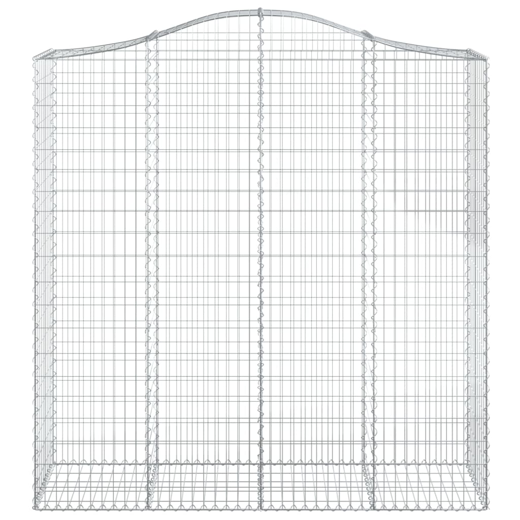 Lučne gabionske košare 4 kom 200x50x200/220cm pocinčano željezo