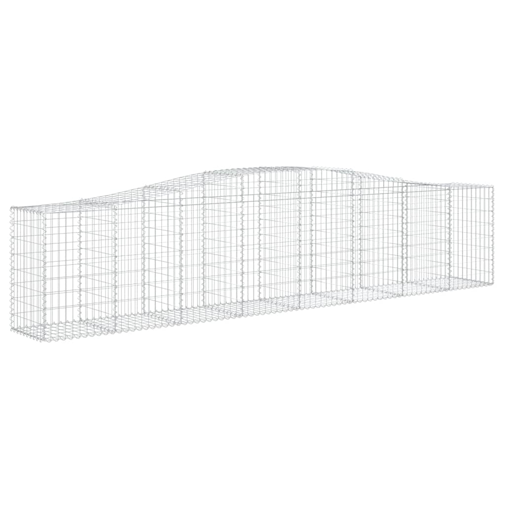 Lučne gabionske košare 15 kom 400x50x80/100cm pocinčano željezo