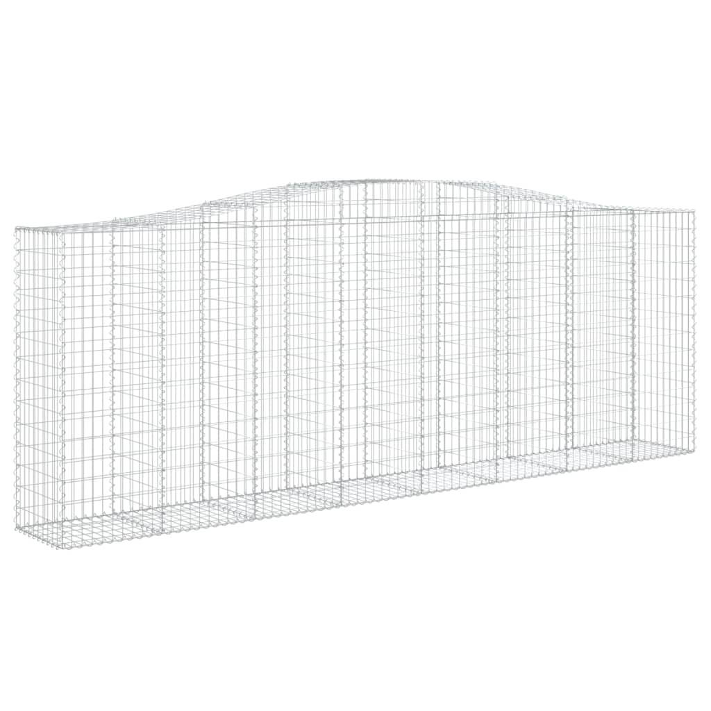 Lučne gabionske košare 10kom 400x50x140/160cm pocinčano željezo