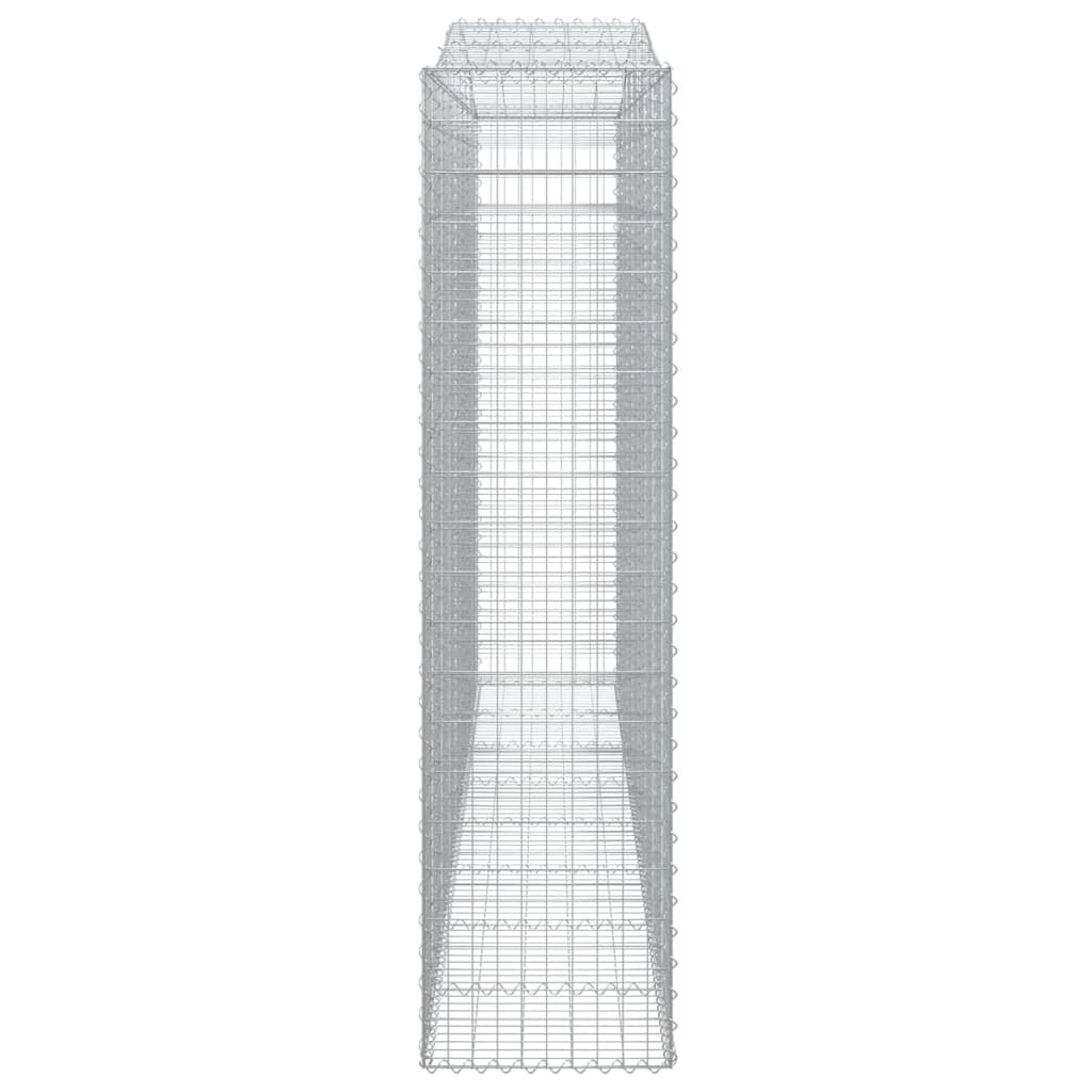 Lučne gabionske košare 2 kom 400x50x200/220cm pocinčano željezo