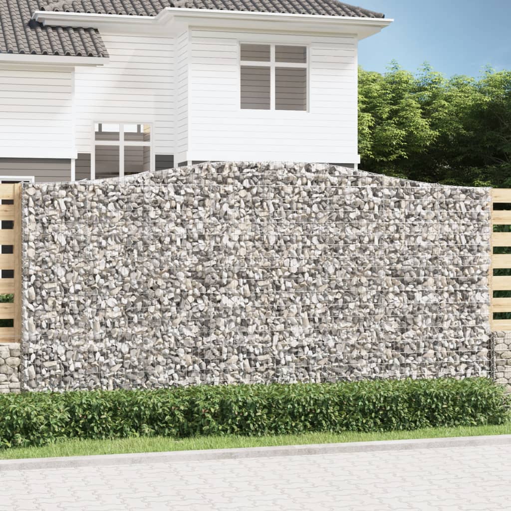 Lučne gabionske košare 2 kom 400x50x200/220cm pocinčano željezo