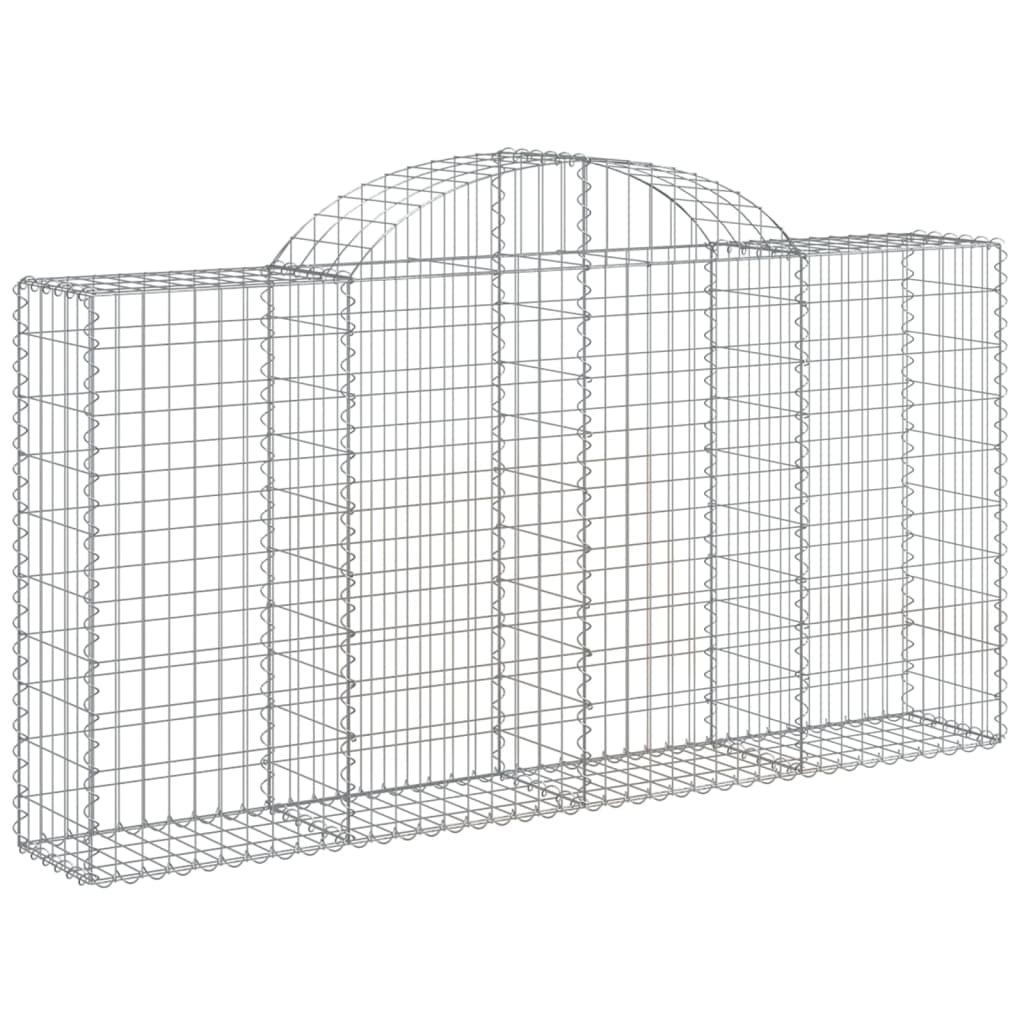 Lučne gabionske košare 9 kom 200x30x100/120cm pocinčano željezo