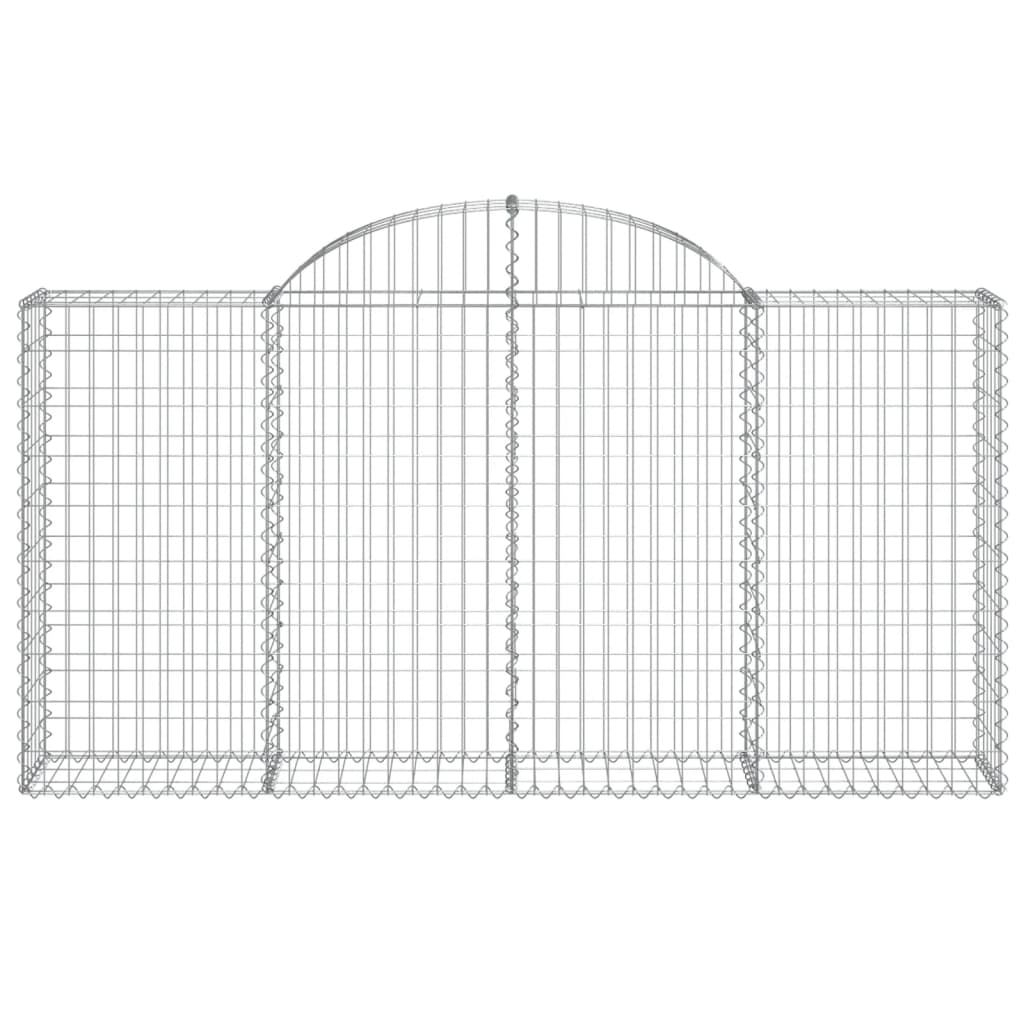 Lučne gabionske košare 9 kom 200x30x100/120cm pocinčano željezo