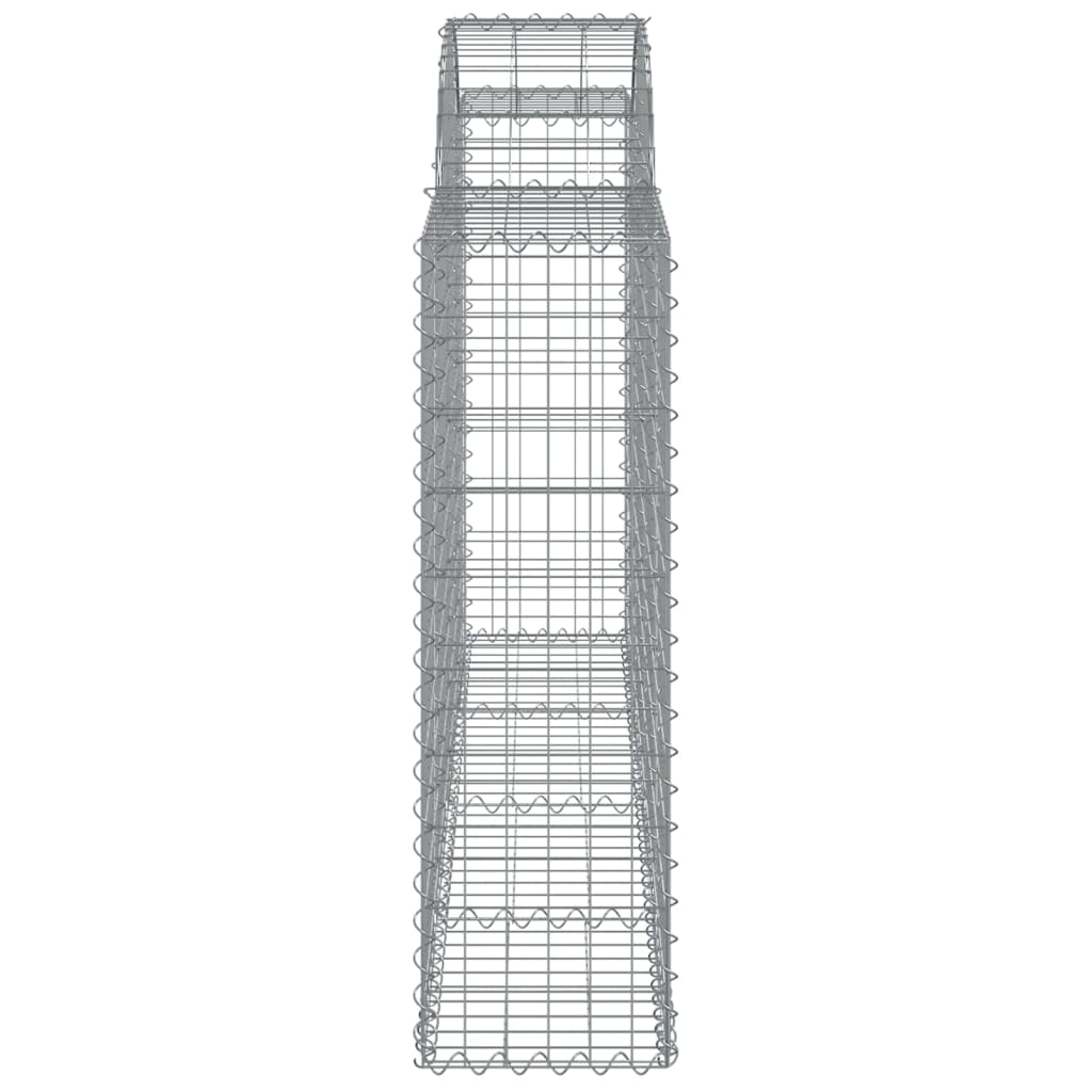 Lučne gabionske košare 9 kom 200x30x100/120cm pocinčano željezo