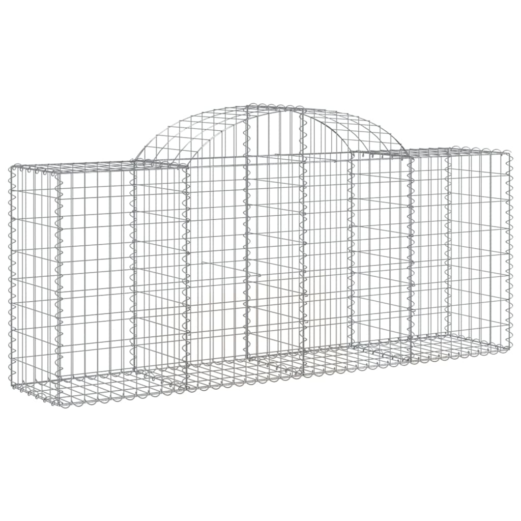 Lučne gabionske košare 30 kom 200x50x80/100cm pocinčano željezo