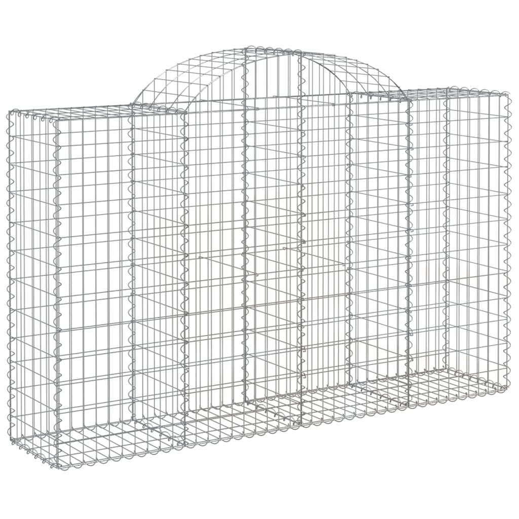 Lučne gabionske košare 10kom 200x50x120/140cm pocinčano željezo