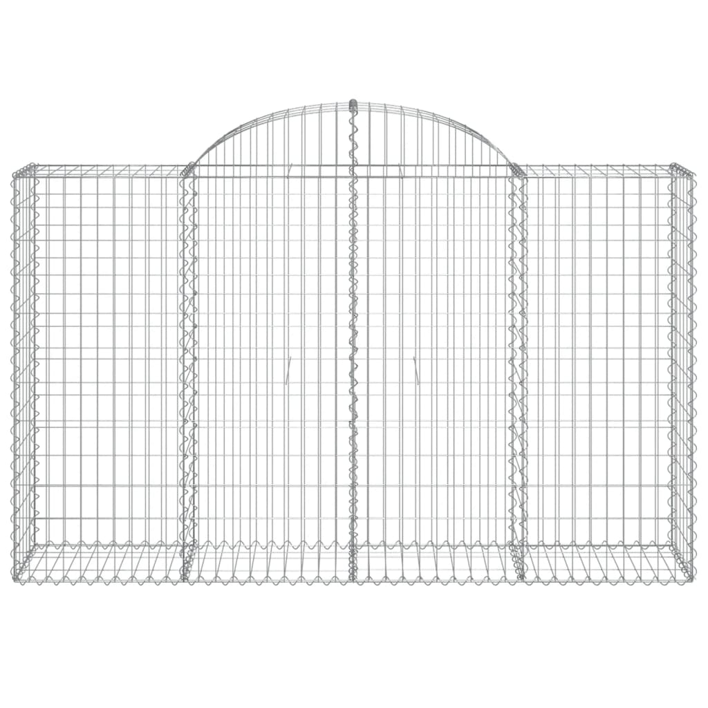 Lučne gabionske košare 10kom 200x50x120/140cm pocinčano željezo