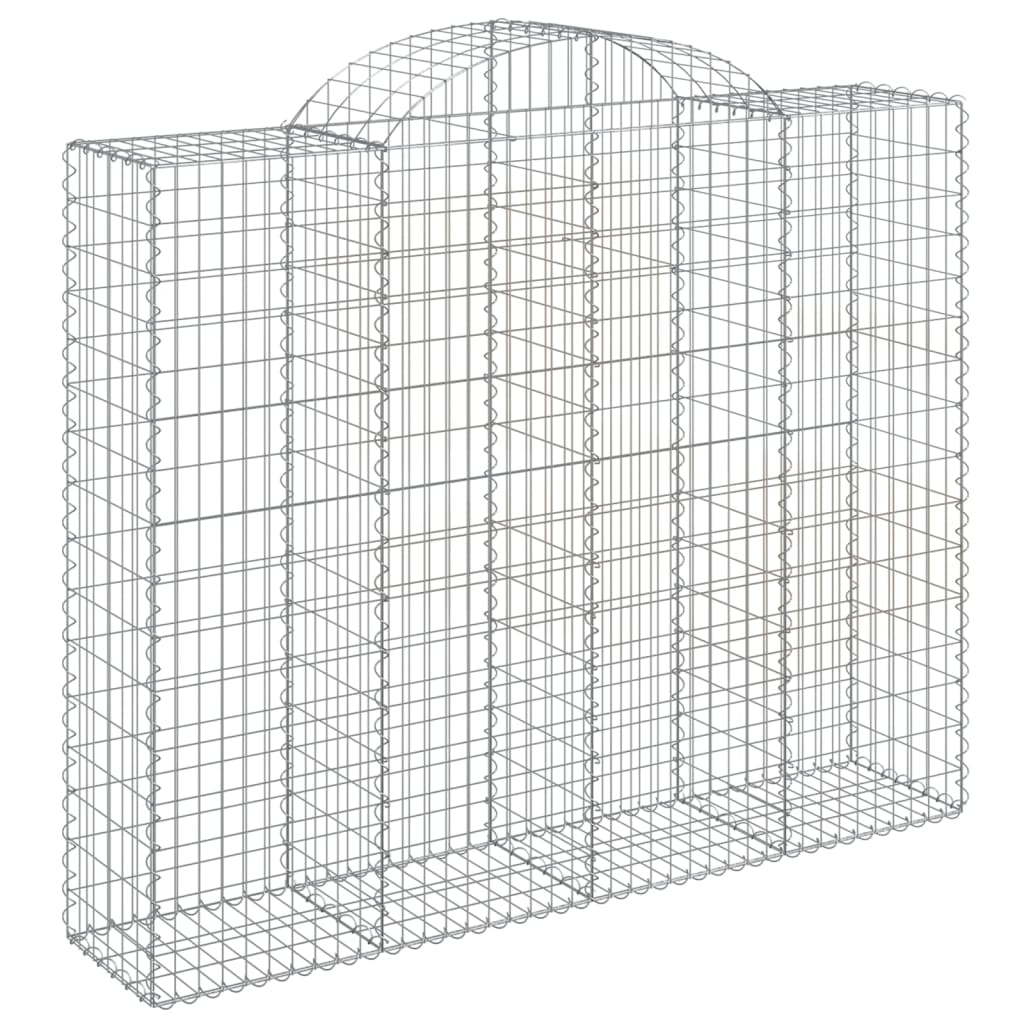 Lučne gabionske košare 3 kom 200x50x160/180cm pocinčano željezo